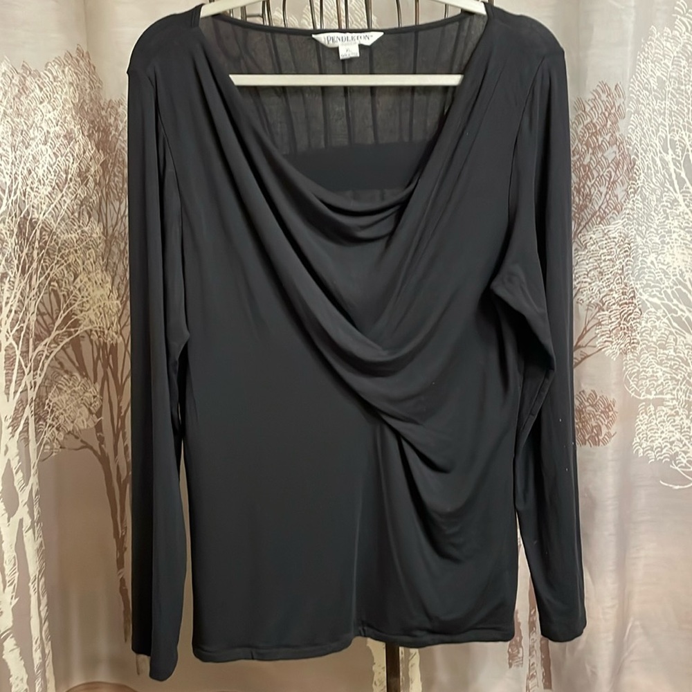 Pendleton Essential Wardrobe Piece Black Long Sle… - image 1